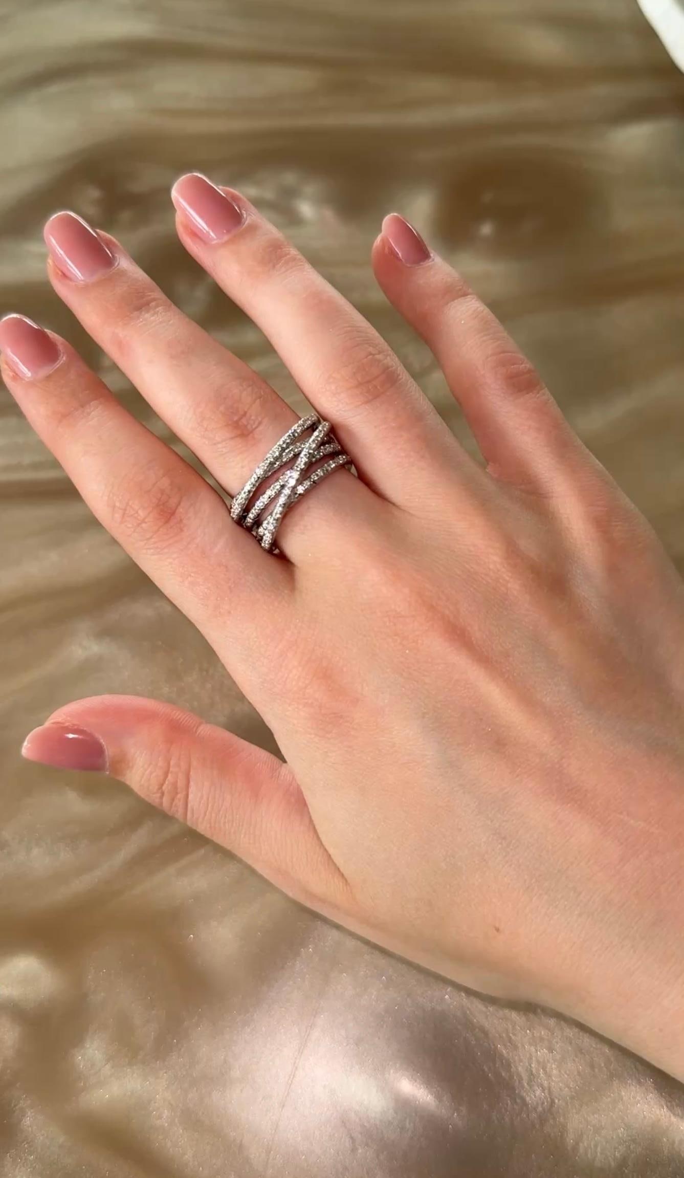 Wide Every Day Diamond White Gold Exclusive Ring - 4