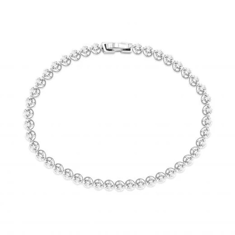 Classic Diamond Bracelet 14K White Gold for Her - 9