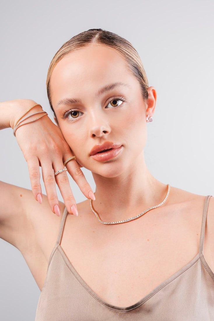 Capsule Heart Shape Diamond 18K Gold Ring for Her - 4