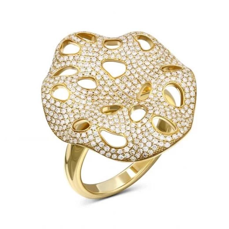 Classic Diamond Yellow Gold Exclusive Ring - 12