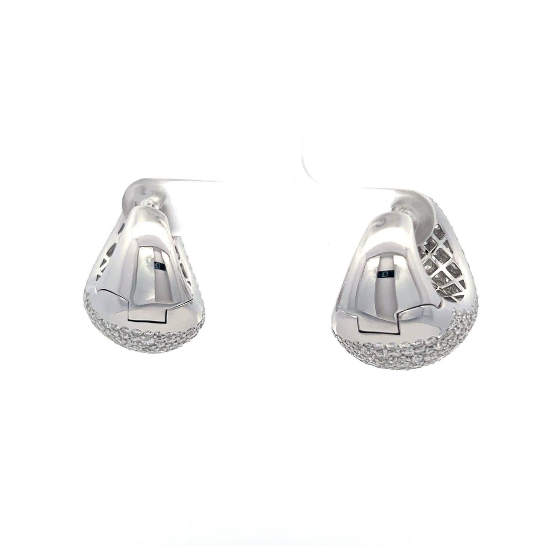 Classic Diamond 18K White Gold Exclusive Earrings - 16
