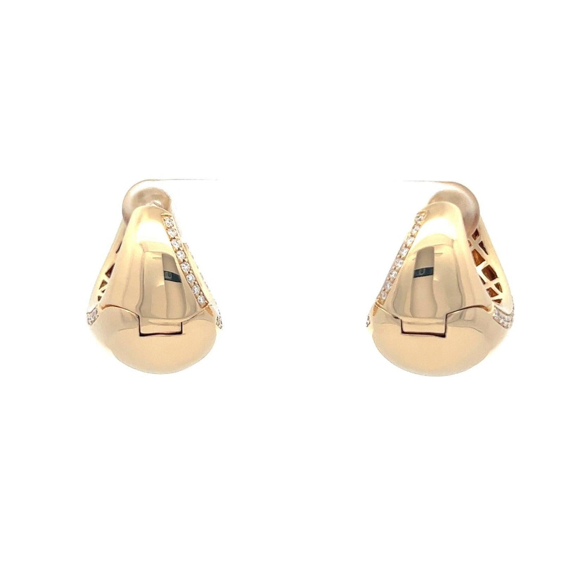 Festive Diamond 18K Yellow Gold Exclusive Earrings - 9
