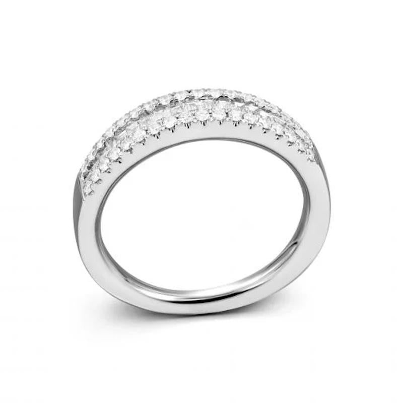 Every Day Diamond White Gold Ring For Her - 16