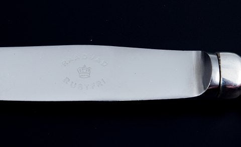 Danish silversmith, a set of twelve fruit knives. Danish 830 silver. - 4