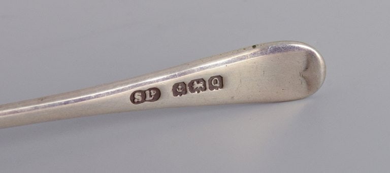 A set of four Scandinavian salt spoons in silver. - 6