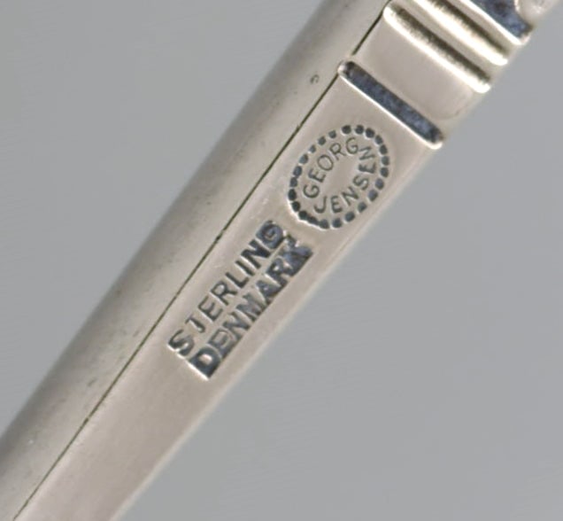 Georg Jensen Acorn sauce spoon in sterling silver. - 5