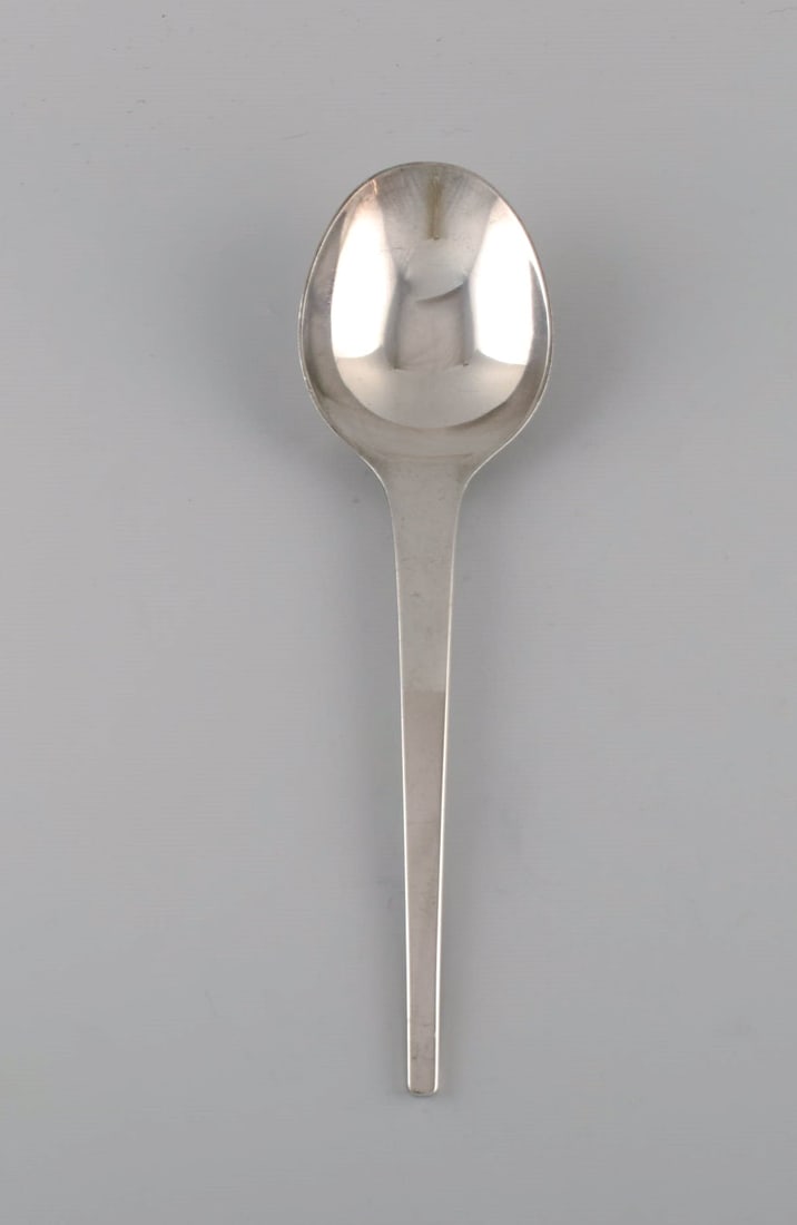 Georg Jensen Caravel large serving spoon in sterling silver. Two pieces in stock. (1 of 4)