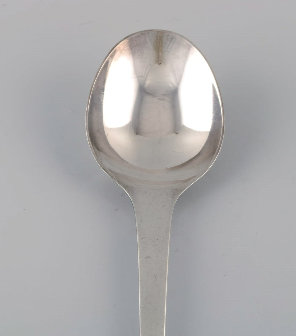 Georg Jensen Caravel large serving spoon in sterling silver. Two pieces in stock. - 2