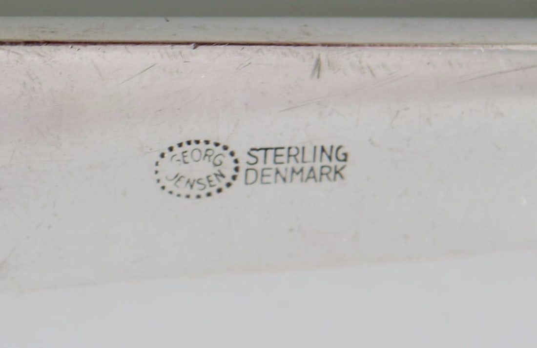 Georg Jensen Caravel large serving spoon in sterling silver. Two pieces in stock. - 4