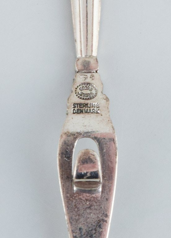 Georg Jensen, a set of eleven rare Acorn cocktail picks. - 4