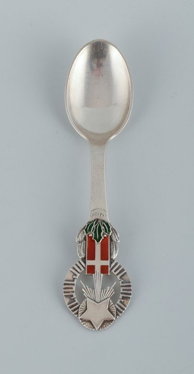 Four Christmas spoons from 1941, 1945, 1947 and 1949. - 4