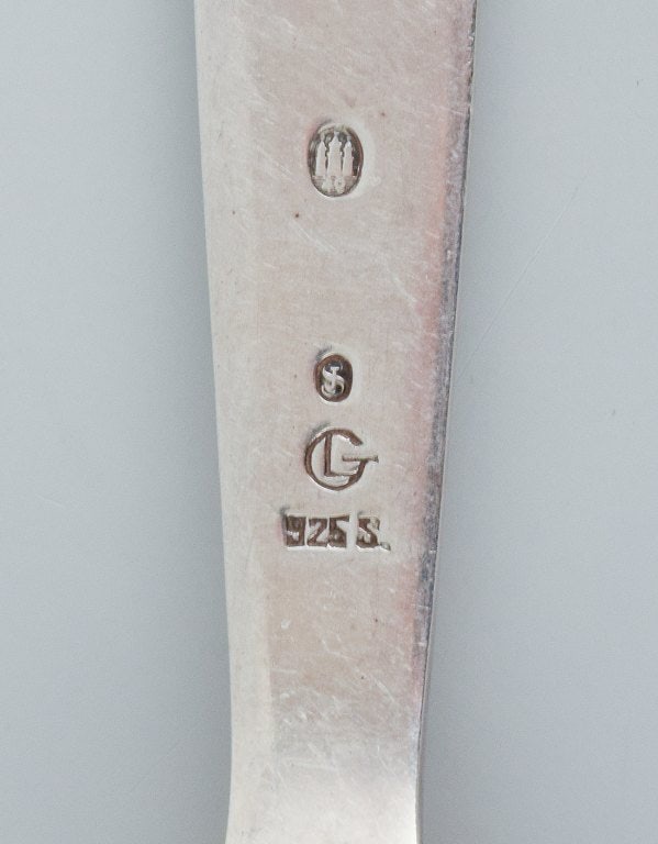 Four Christmas spoons from 1941, 1945, 1947 and 1949. - 6