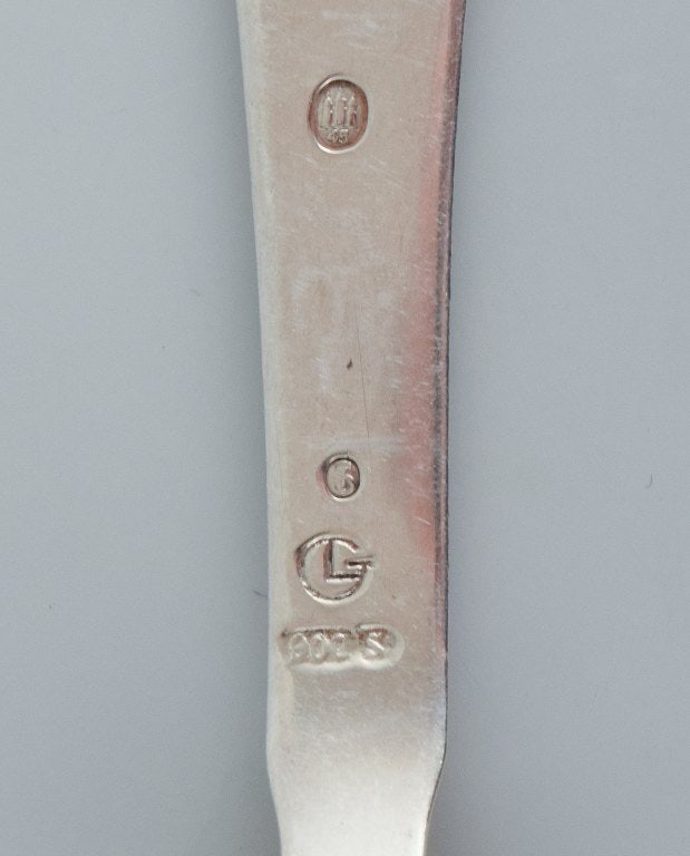 Four Christmas spoons from 1941, 1945, 1947 and 1949. - 8