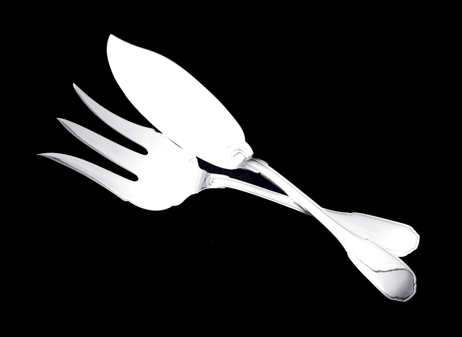 COIGNET - 6 ANTIQUE FRENCH 950 STERLING SILVER FLATWARE SERVING PIECES - LIKE NEW! - 2