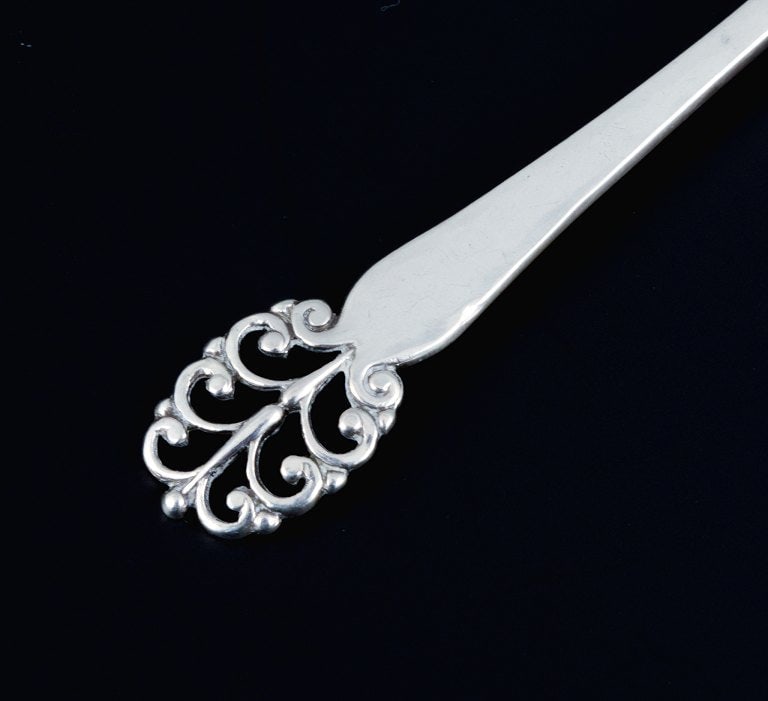 Danish silversmith, twelve coffee spoons. Danish 830 silver. - 4