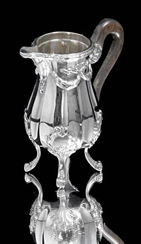 CHRISTOFLE (CARDEILHAC) ANTIQUE FRENCH 6pc. 950 STERLING SILVER TEA SET + TRAY 1850-1899 - 7