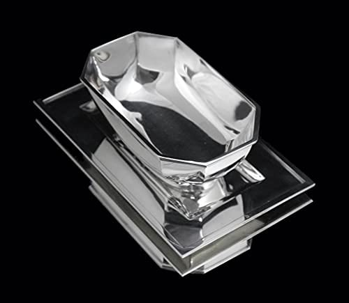 CHRISTOFLE CARDEILHAC 3pc FRENCH ART DECO ANTIQUE 950 STERLING SILVER GRAVY BOAT - 1920s - 2