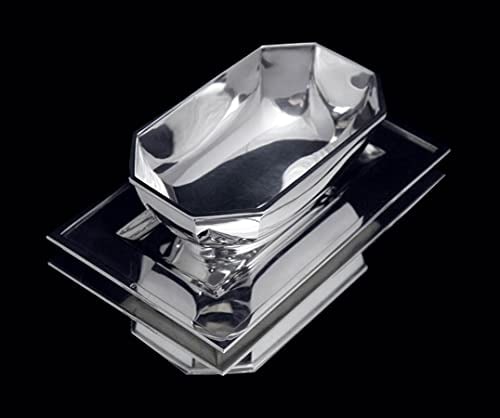 CHRISTOFLE CARDEILHAC 3pc FRENCH ART DECO ANTIQUE 950 STERLING SILVER GRAVY BOAT - 1920s - 3