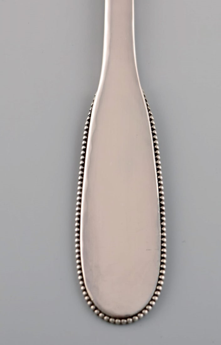Evald Nielsen number 14 fish knife in hammered silver (830). 1920s. 9 pcs in stock. - 4