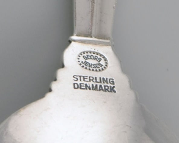 Six Georg Jensen Acanthus spoons in sterling silver. - 4