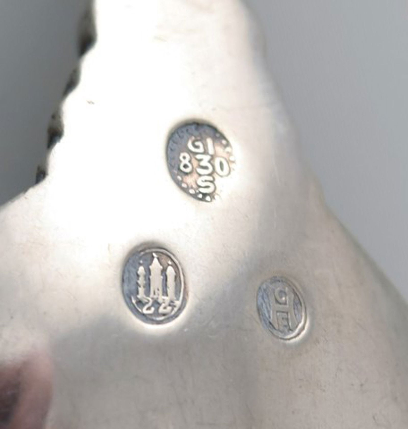 Johan Rohde for Georg Jensen. Early Acanthus gourmet spoon in sterling silver. Dated 1922. - 4