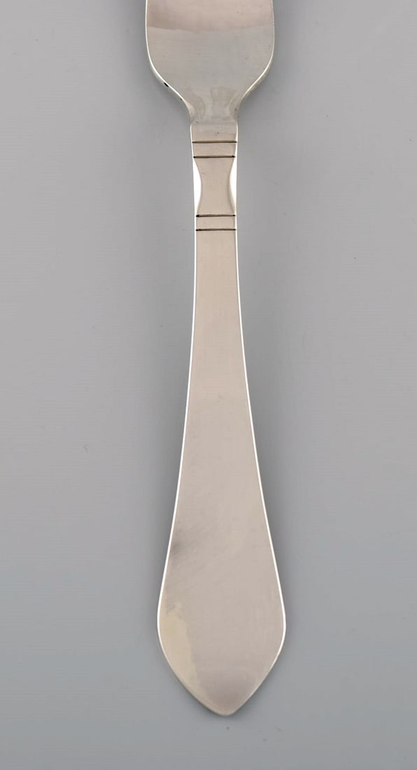 Georg Jensen Continental lunch fork in sterling silver. Seven pcs in stock. - 2