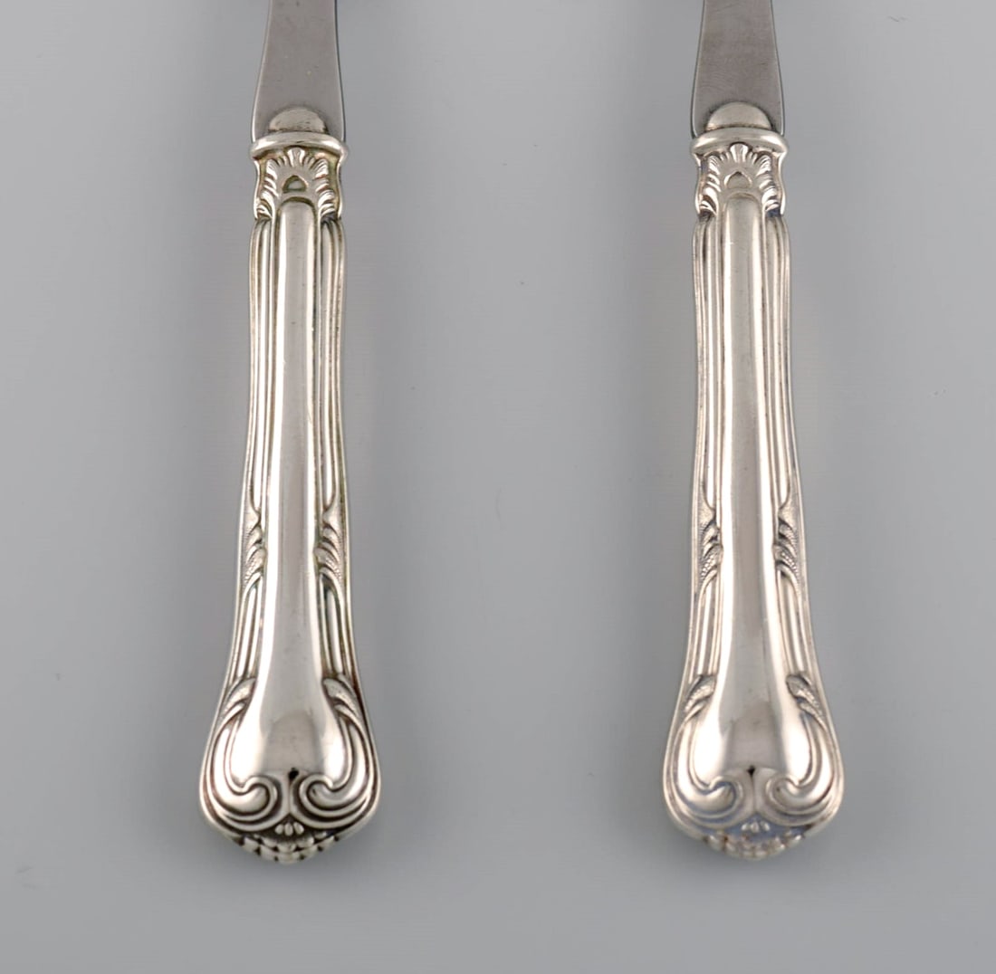 Cohr salad set silver (830) and stainless steel. 1910s / 20s. - 2