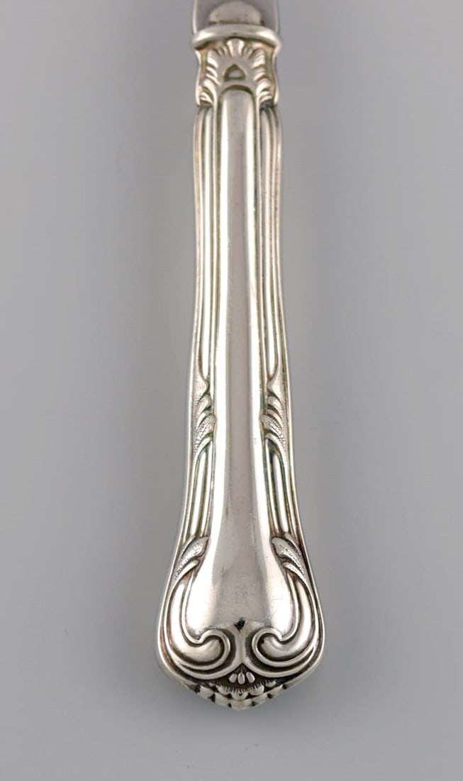 Cohr salad set silver (830) and stainless steel. 1910s / 20s. - 4