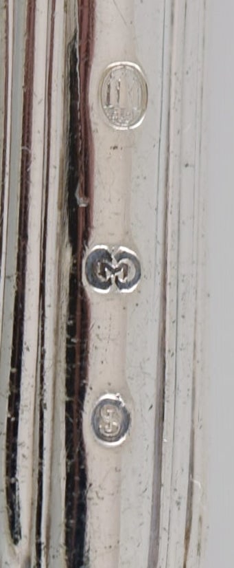 Cohr salad set silver (830) and stainless steel. 1910s / 20s. - 5