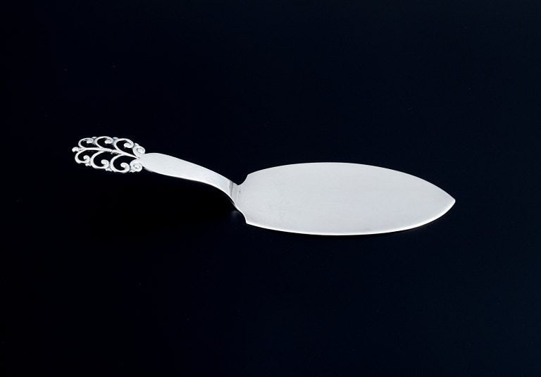 Danish silversmith, complete lunch service for five people. A total of 16 pieces. - 5