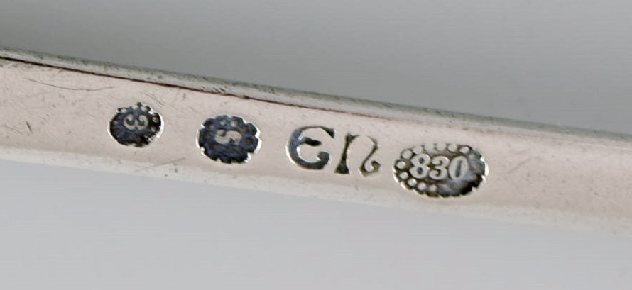 Evald Nielsen Number 3 teaspoon in silver (830). 1920s. - 4