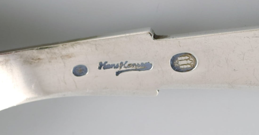 Hans Hansen silverware no. 7. Art deco table spoon in silver (830). Dated 1936. - 4