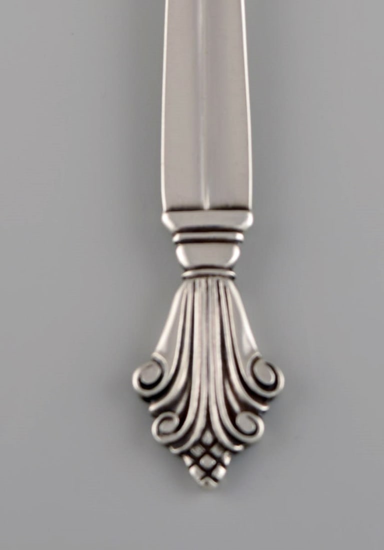 Four Georg Jensen Acanthus pastry forks in sterling silver. Dated 1915-1930. - 3