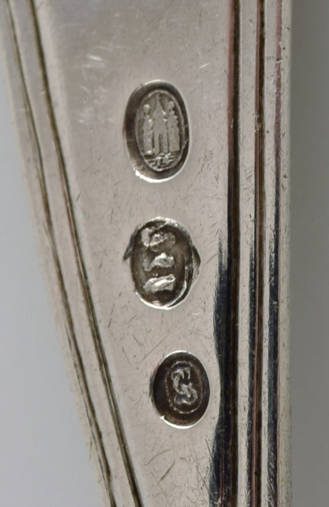 Danish silversmith. Antique silver (830) tea strainer. Dated 1874. - 5