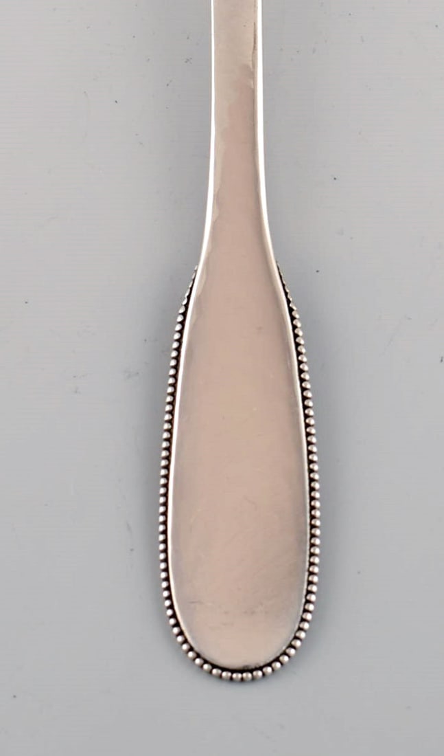 Evald Nielsen number 14 lunch fork in hammered silver (830). 1920s. 3 pcs in stock. - 3