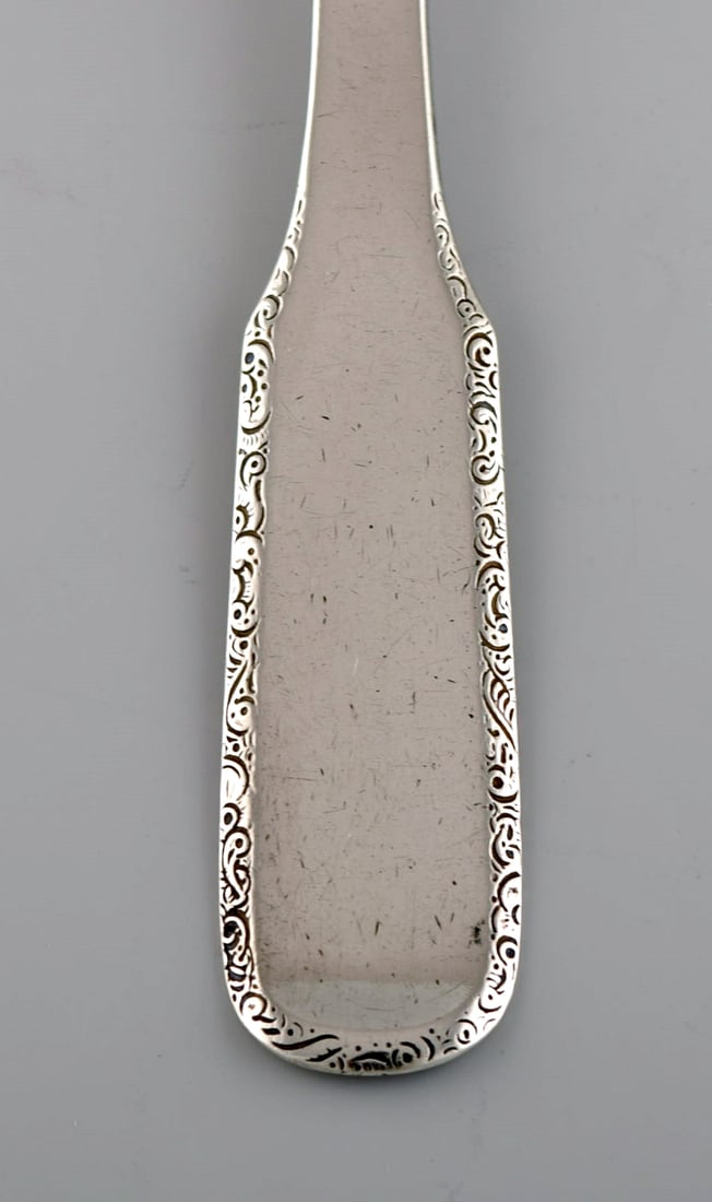 Evald Nielsen Number 25 dinner fork and tablespoon in silver (830). 1920s. - 3