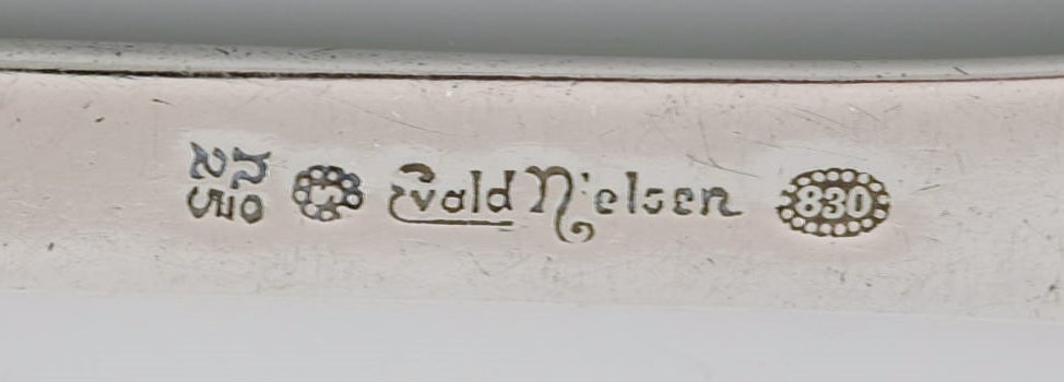 Evald Nielsen Number 25 dinner fork and tablespoon in silver (830). 1920s. - 4