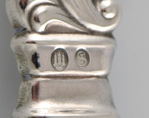 Danish silversmith. Three serving parts in silver (830). Rococo style, 1940s. - 5