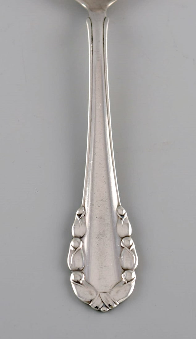 Seven Georg Jensen Lily of the Valley coffee spoons in sterling silver. - 3