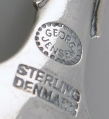 Seven Georg Jensen Lily of the Valley coffee spoons in sterling silver. - 4