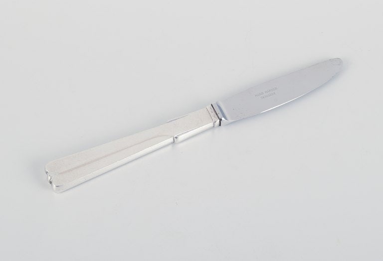 Hans Hansen silverware, Arvesølv no. 7. Art deco lunch knife in sterling silver and stainless (1 of 6)
