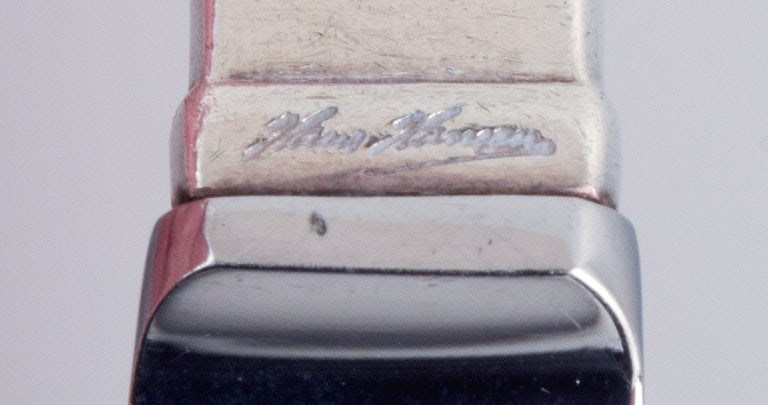 Hans Hansen silverware, Arvesølv no. 7. Art deco lunch knife in sterling silver and stainless - 6