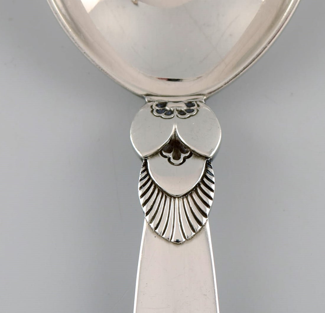 Georg Jensen Cactus jam spoon in sterling silver. - 3