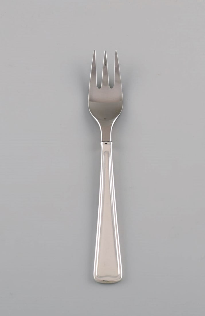 Rare Georg Jensen Koppel cutlery. Lunch fork in sterling silver and stainless steel. 20 pcs in (1 of 4)