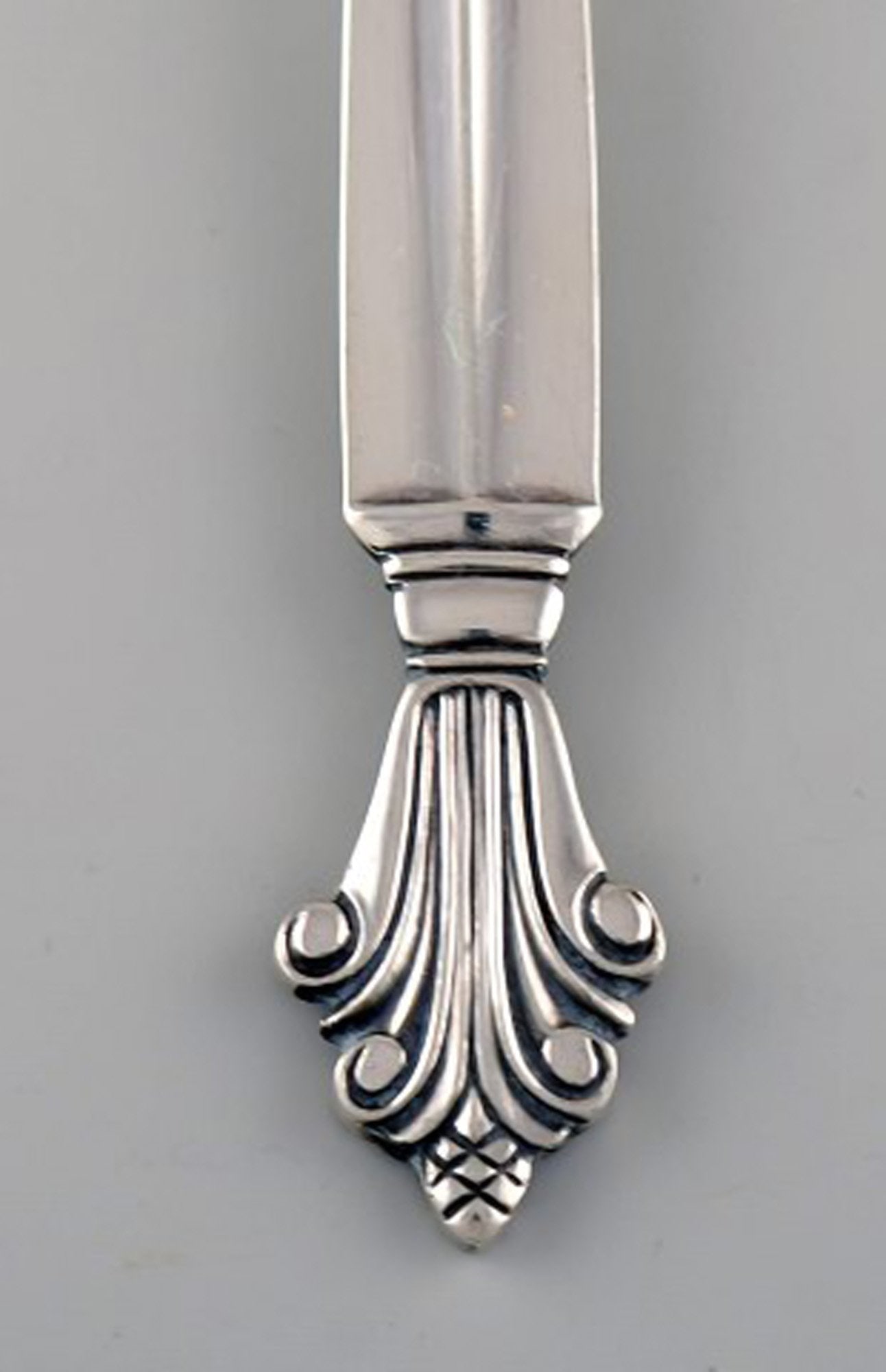 Johan Rohde for Georg Jensen. Early Acanthus jam spoon in sterling silver. Dated 1945-51. - 3