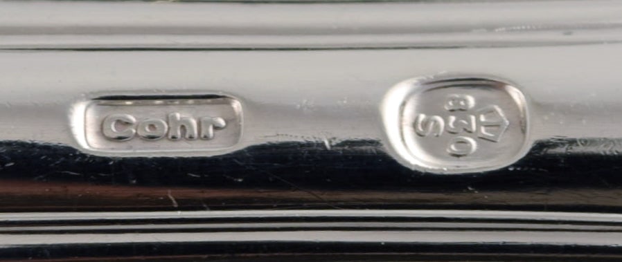 Six Cohr serving parts in silver (830) and stainless steel. Mid 20th century. - 7
