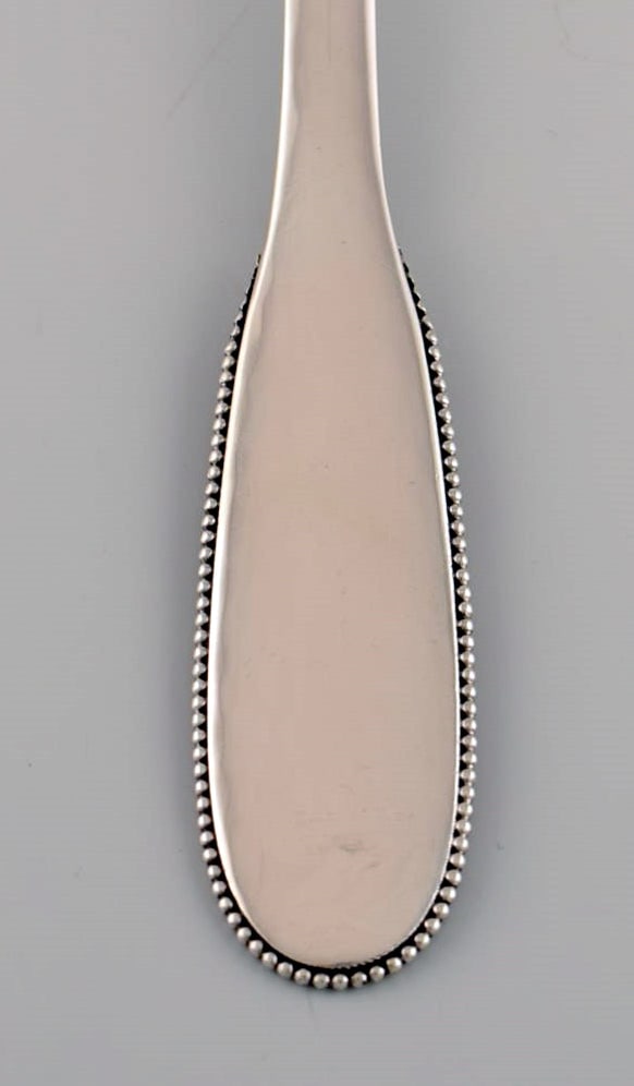 Evald Nielsen number 14 lunch fork in hammered silver (830). 1920s. - 3