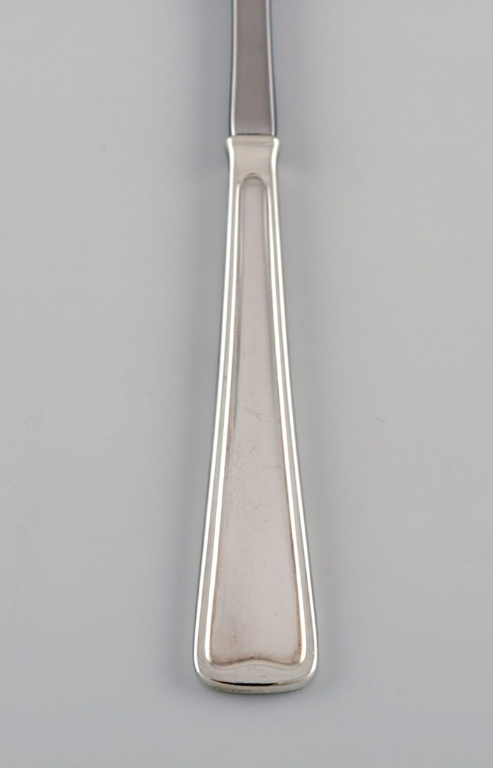 Rare Georg Jensen Koppel cutlery. Dinner service in sterling silver for 10 people. - 5