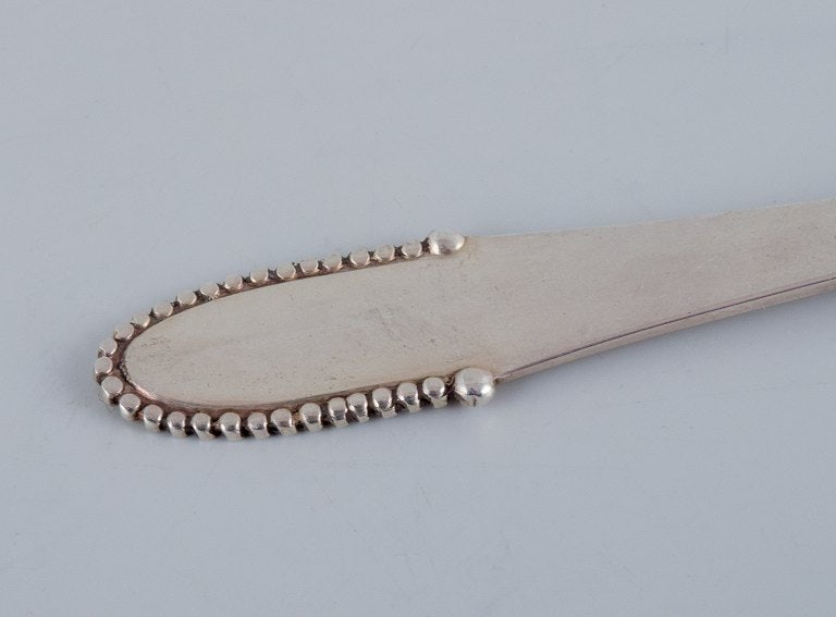 Georg Jensen Beaded. A set of twelve coffee spoons in sterling silver. - 4