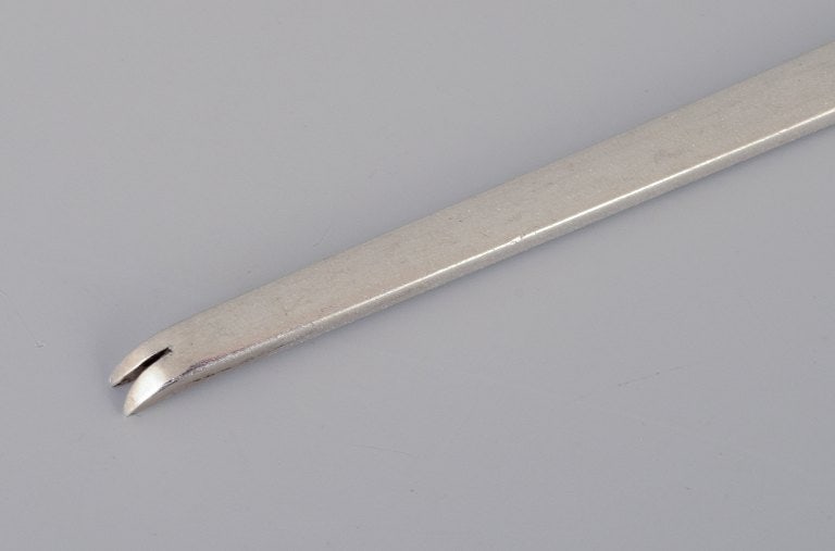Evald Nielsen, rare Art Nouveau lobster fork in silver. Model number 10. - 3
